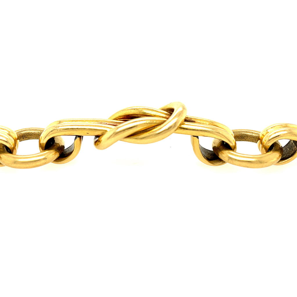 Vintage 18k Gold Hercules Knot Gucci Bracelet