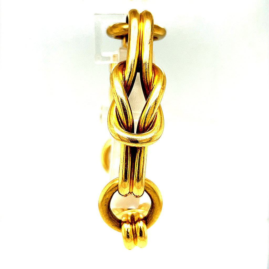 Vintage 18k Gold Hercules Knot Gucci Bracelet
