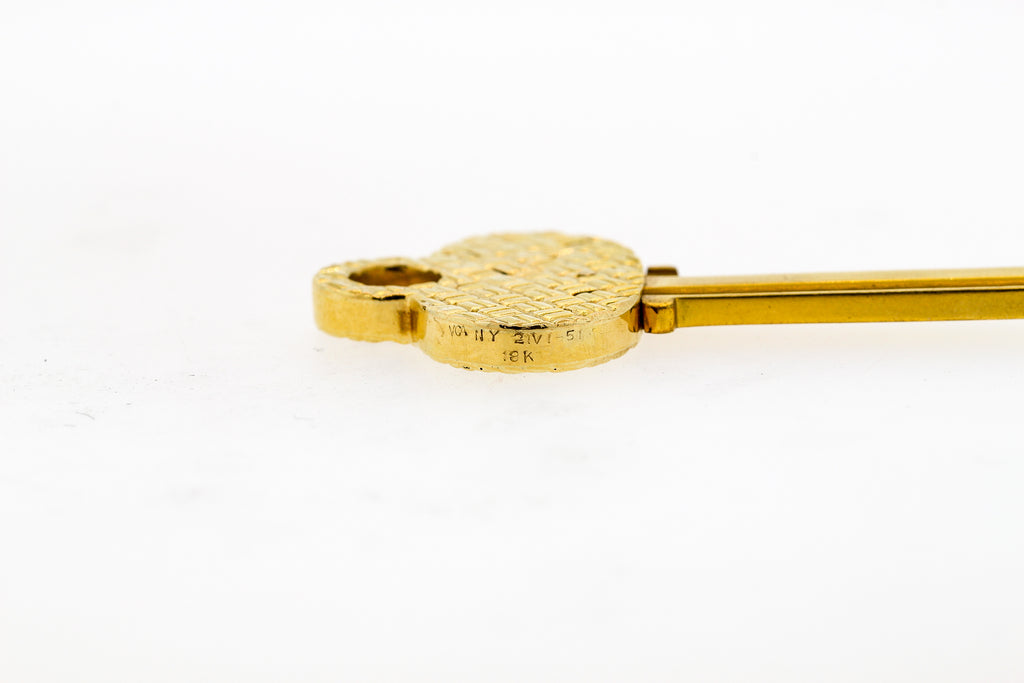 Vintage Mid-Century Gold Key Pendant by Van Cleef & Arpels