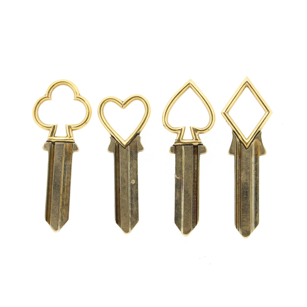 Vintage Cartier Set of Keys With Players Card Motif