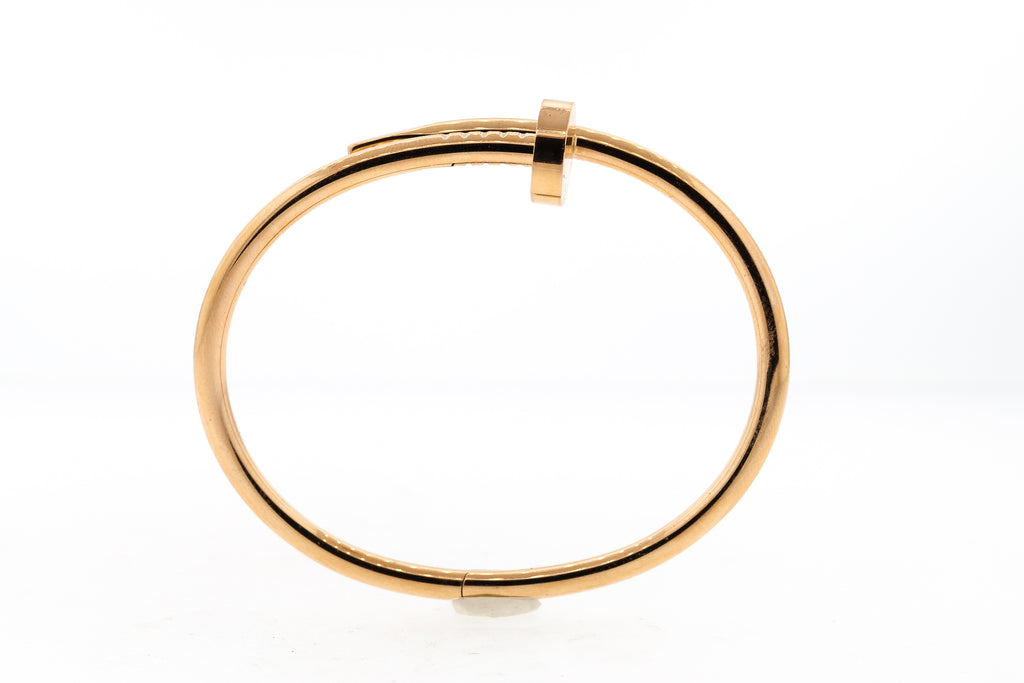Cartier Juste Un Clou 18 Karat Rose Gold Nail Bracelet | Keyamour